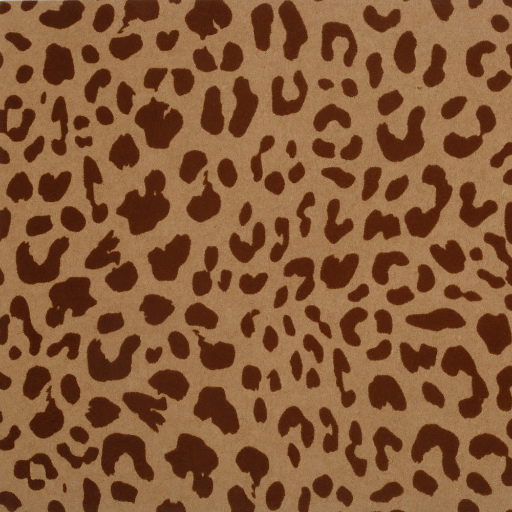 Caramel leopard paper